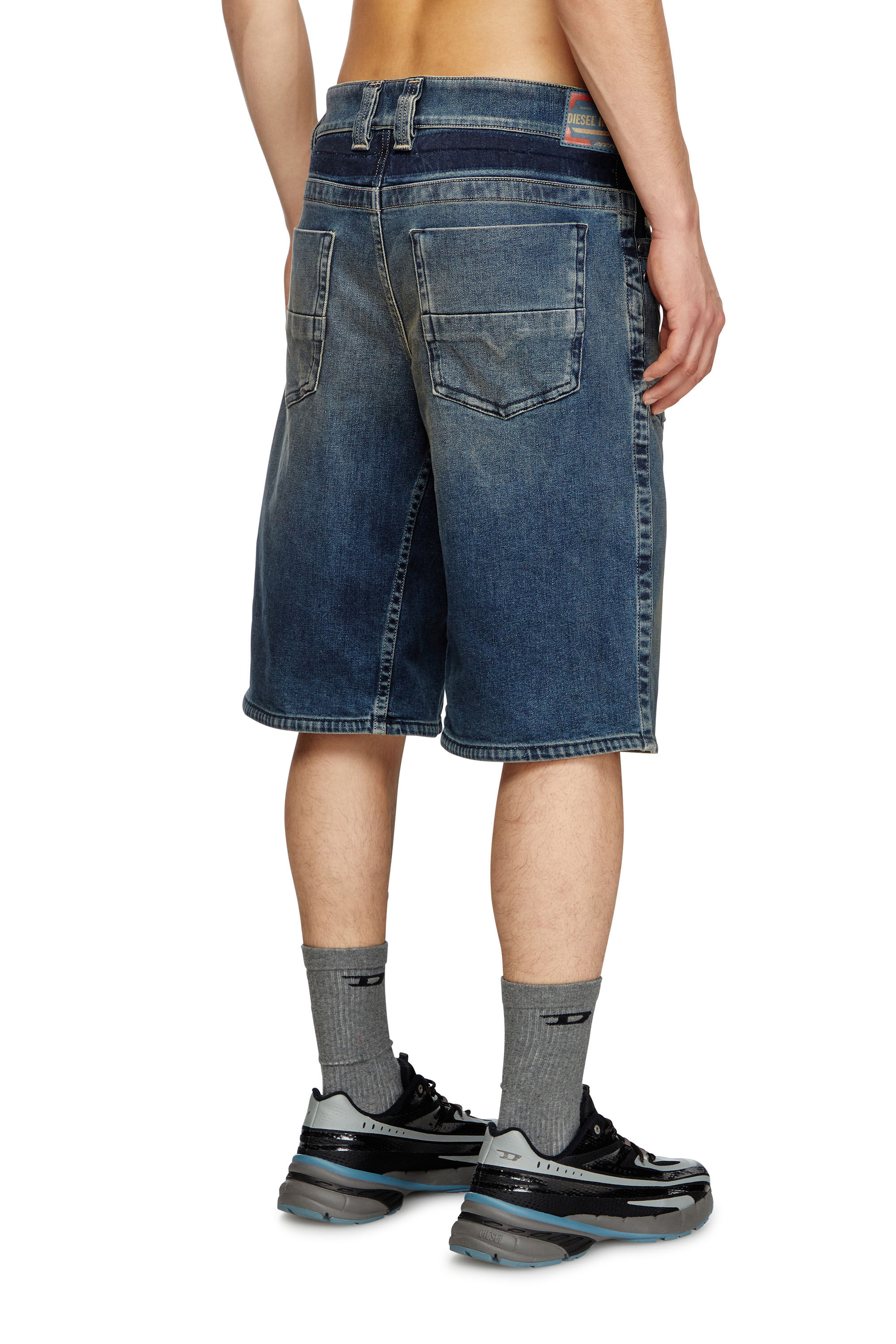 Diesel - D-MACRO-RE SHORT, Bermuda en denim Rehab Homme in Bleu - 2