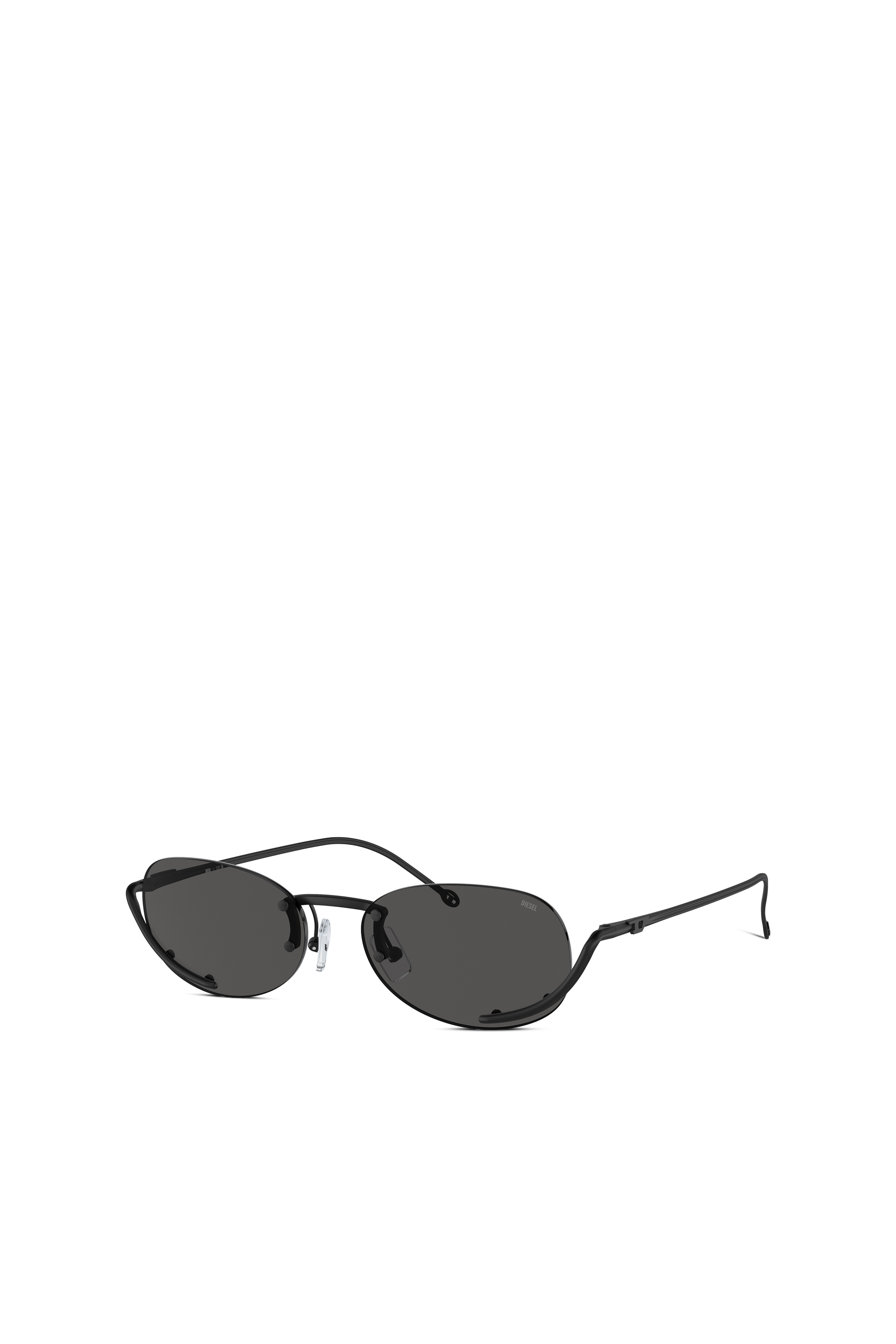 Diesel - 0DL1004, Lunettes de soleil ovales Mixte in Noir - 1