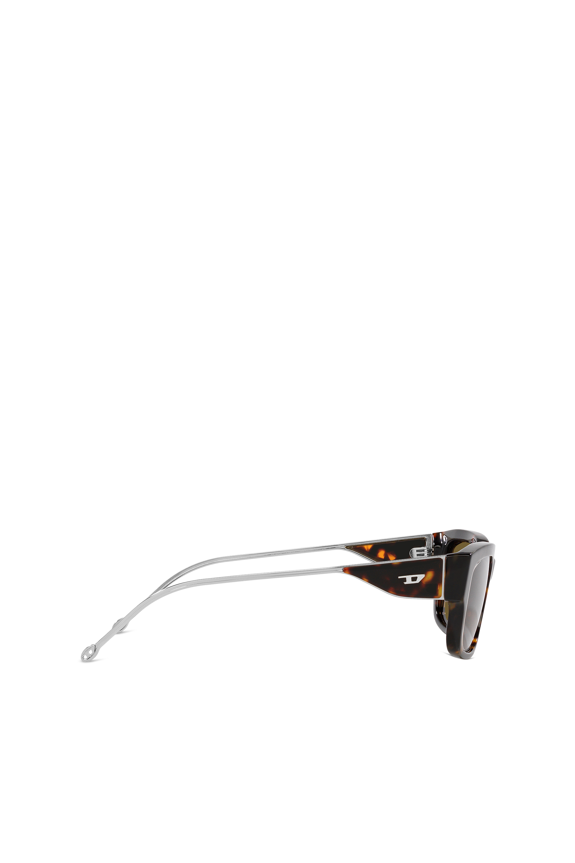 Diesel - 0DL2002 SIZE 56, Lunettes de soleil rectangulaires Mixte in Marron - 3