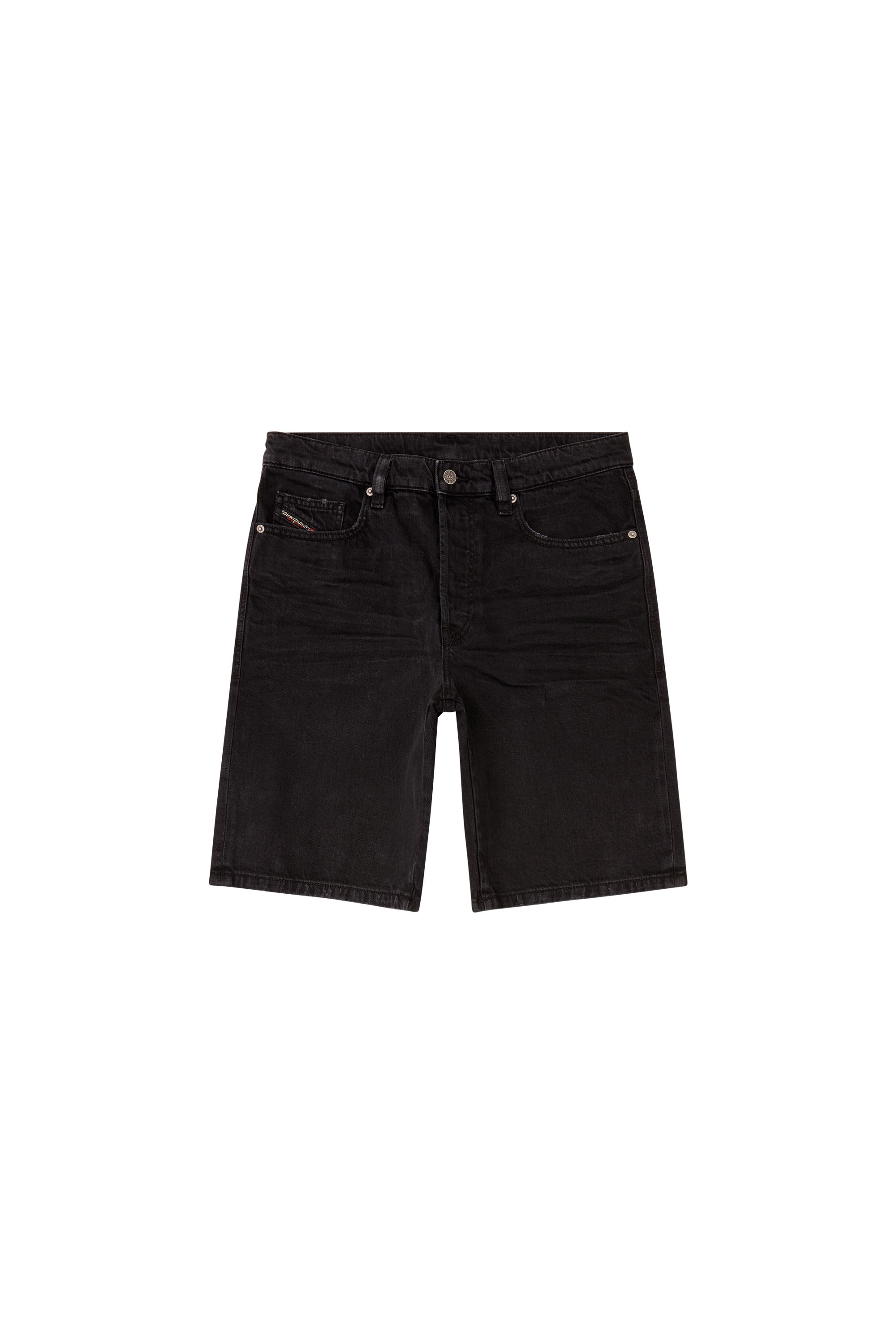Diesel - REGULAR-SHORT, Short in denim Uomo in Nero - 4
