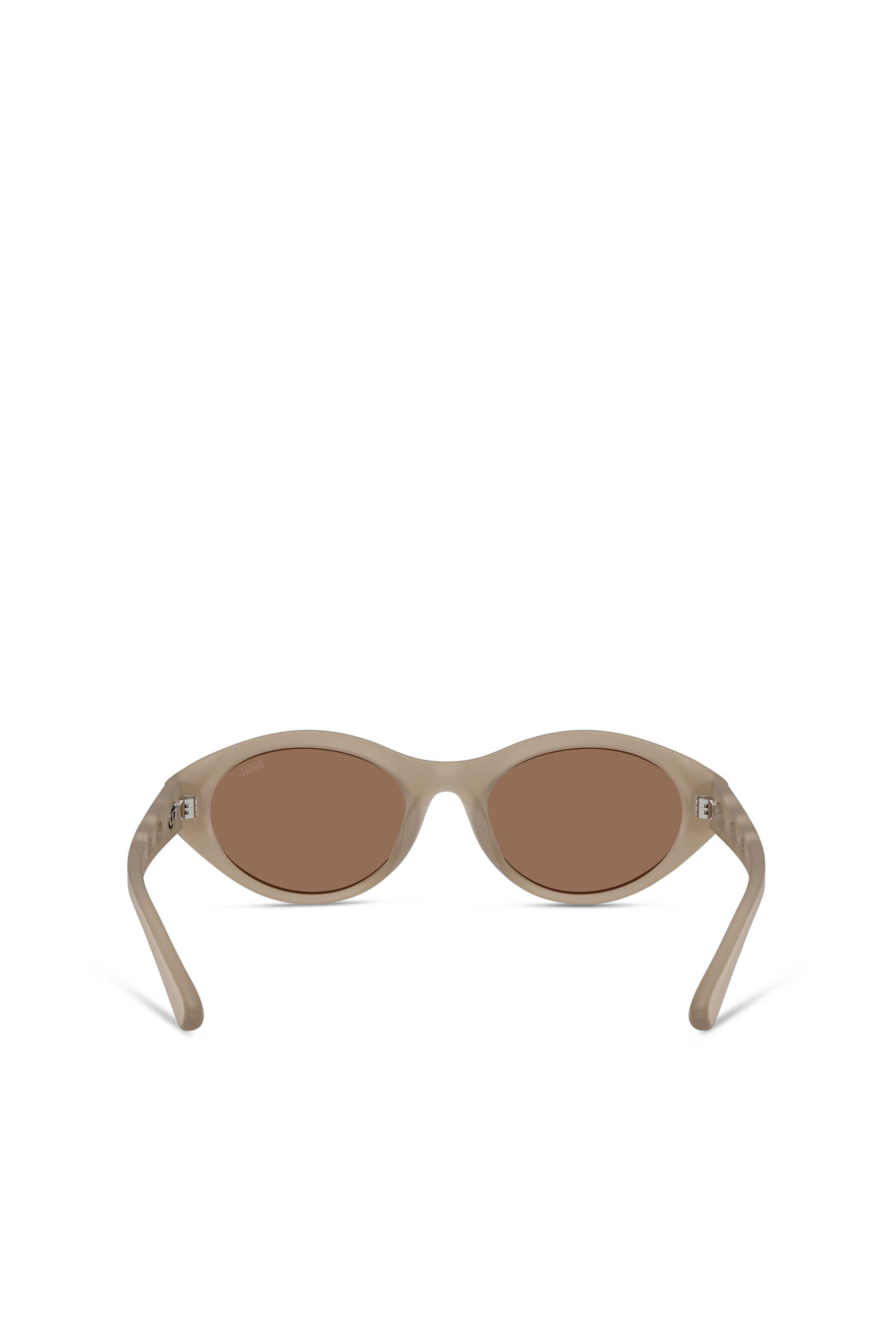 Diesel - 0DL3005U, Lunettes de soleil ovales Mixte in Beige - 4