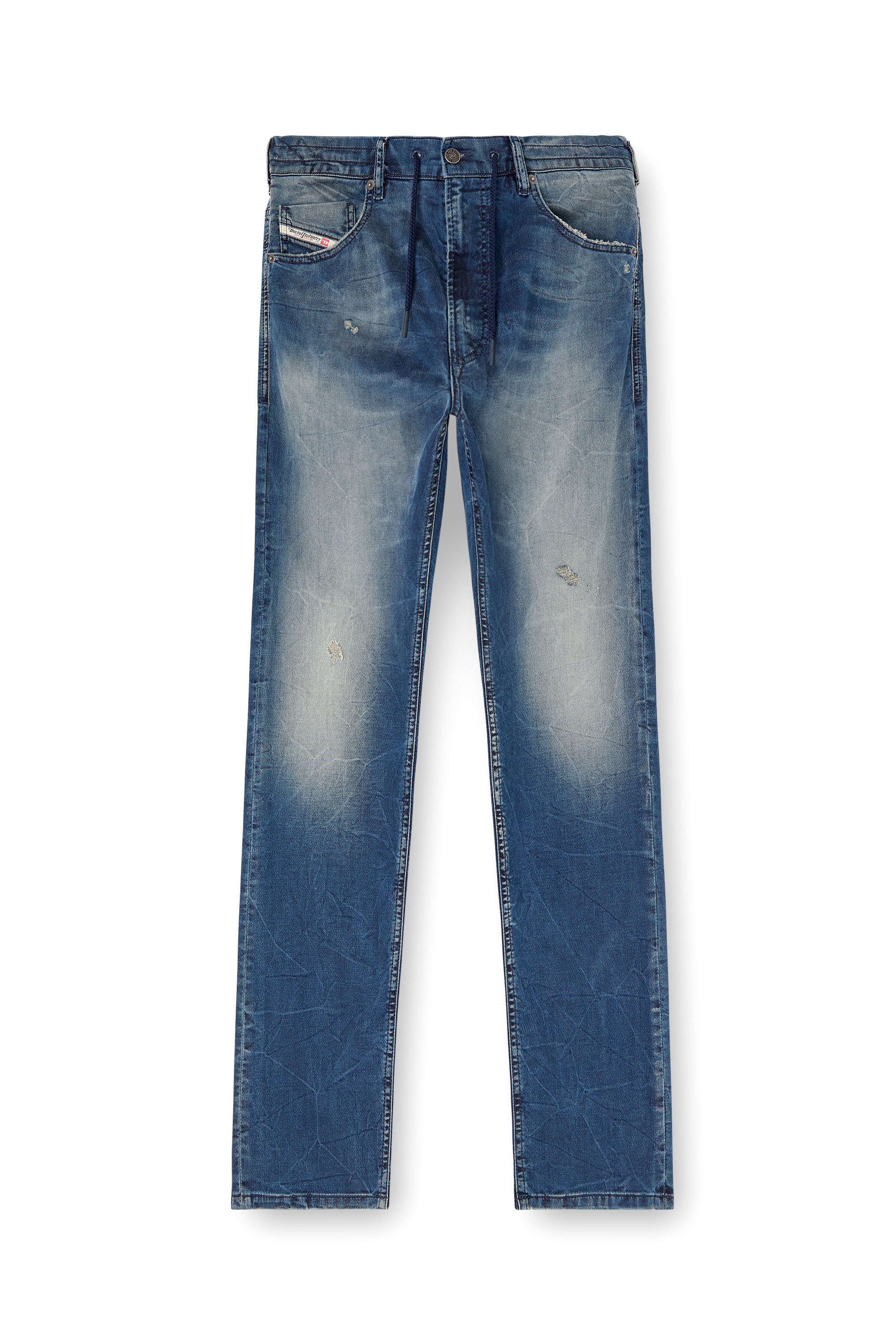 Diesel - Regular 2032 D-Krooley Joggjeans® 068PI Homme, Bleu moyen - Image 3