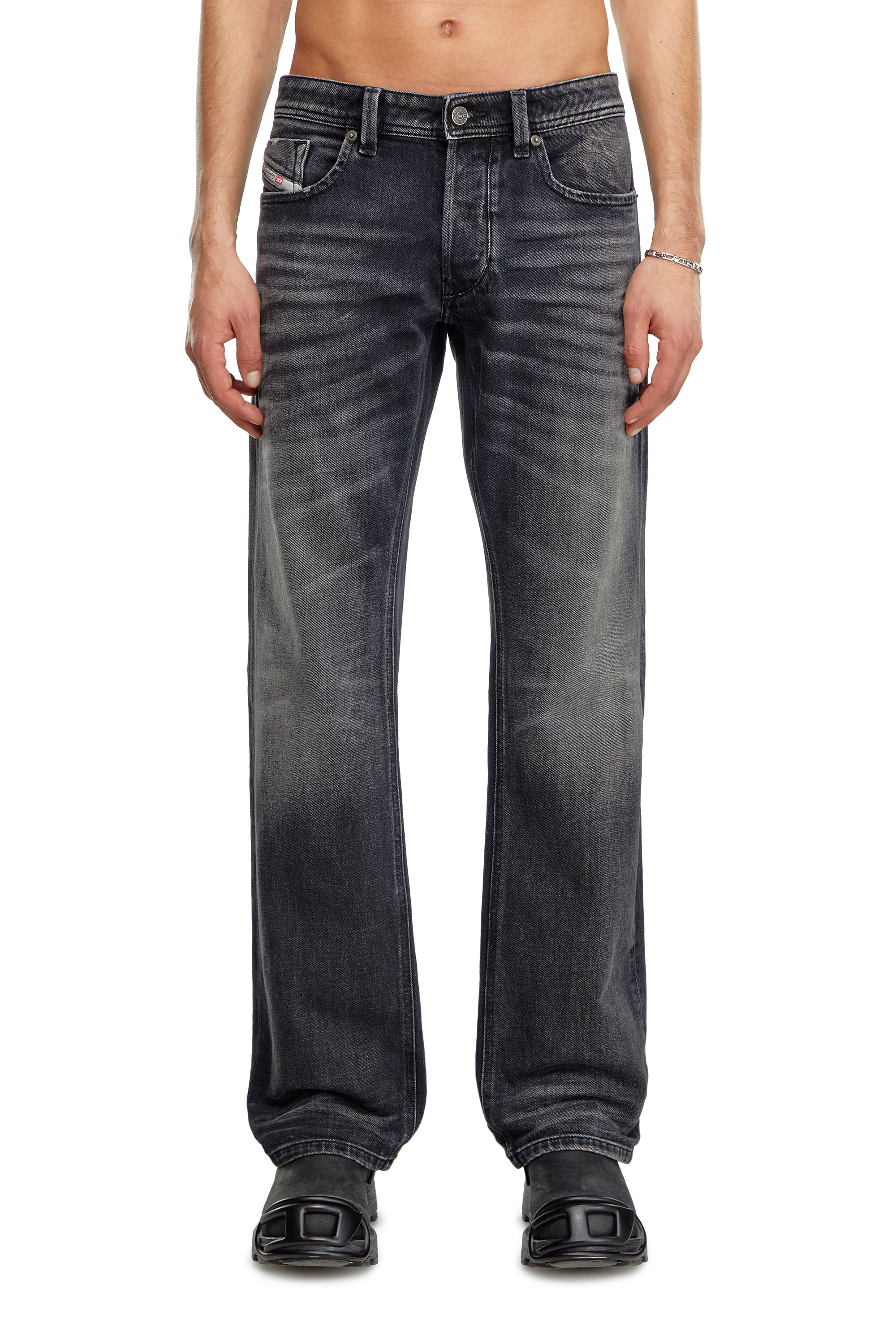 Diesel - Regular Jeans 1985 Larkee 09J65 Homme, Noir/Gris foncé - Image 1