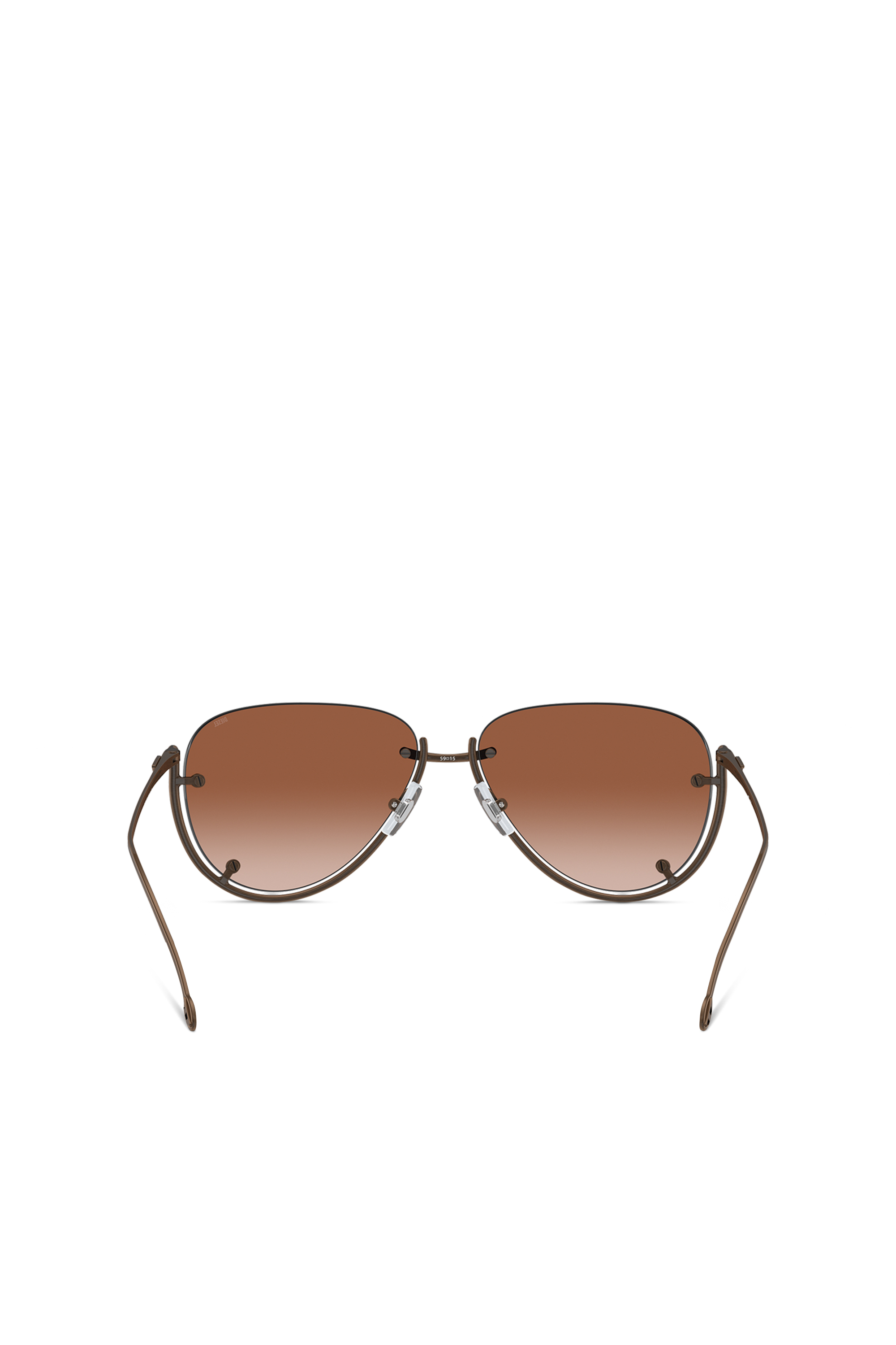 Diesel - 0DL1003, Lunettes de soleil de modèle pilote Mixte in Marron - 4