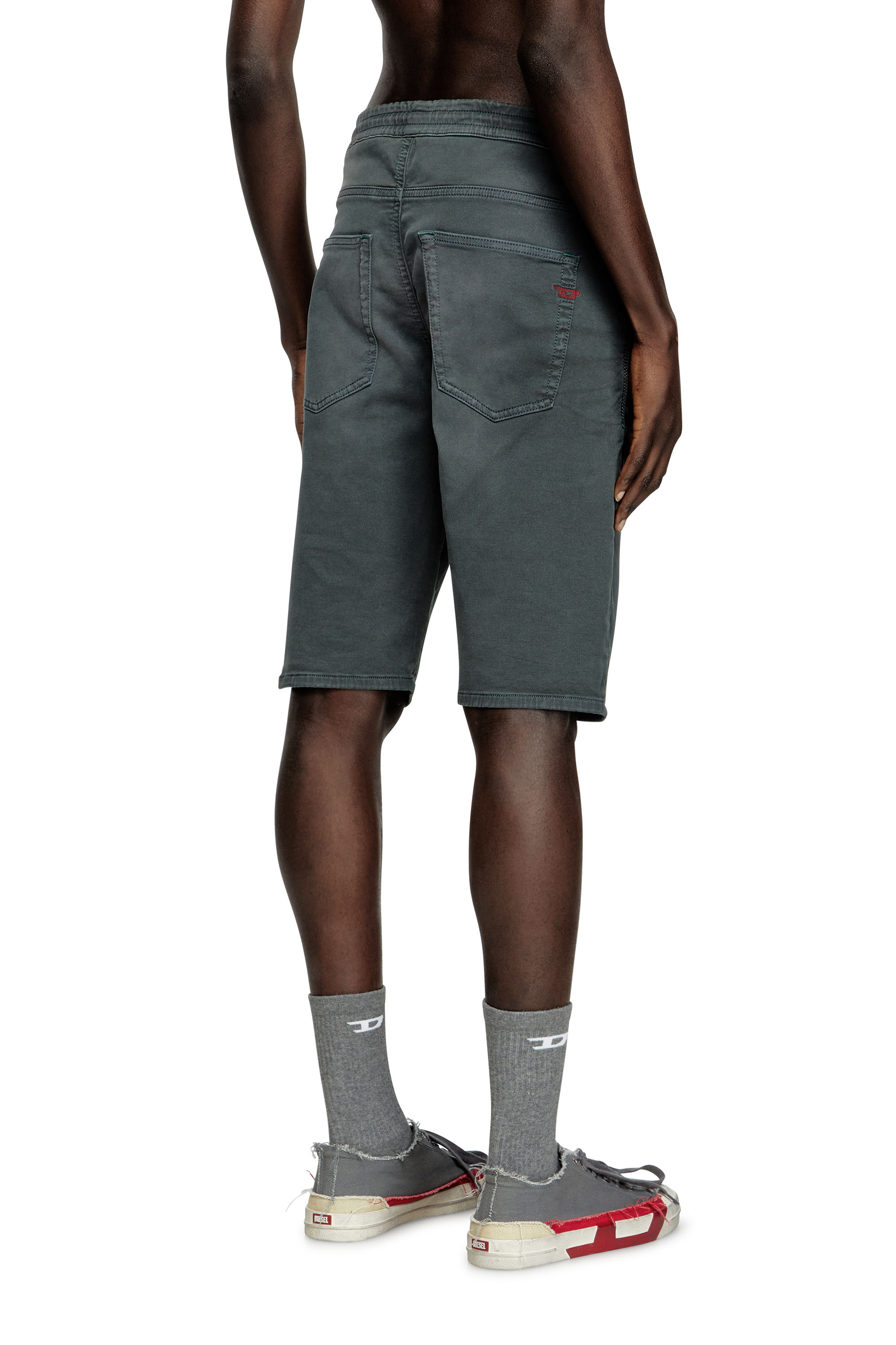 Diesel - 2033 D-KROOLEY-SHORT JOGG, Short chino in JoggJeans Uomo in Grigio - 2